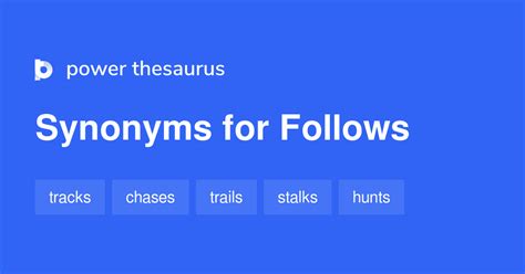 followsm . com|follows synonym.